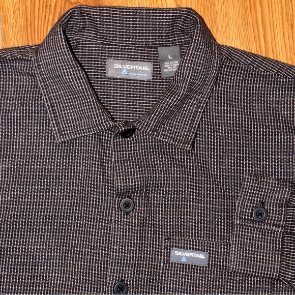 Vintage Levi’s Silvertab Long Sleeve Button Down Shirt Large LVC Y2K - Picture 11 of 13